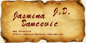 Jasmina Damčević vizit kartica